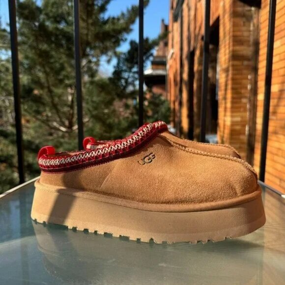 UGG Tazz Chestnut Platform Mule Clog Slipper - Picture 7 of 9